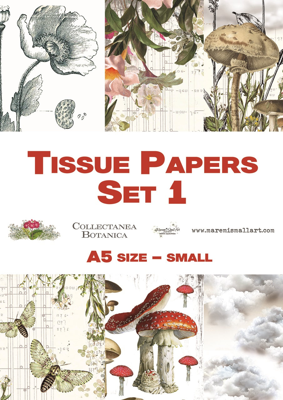 A5 set 2 'Collectanea Butterflies' Maremi's Tissue Papers – Maremi Small Art