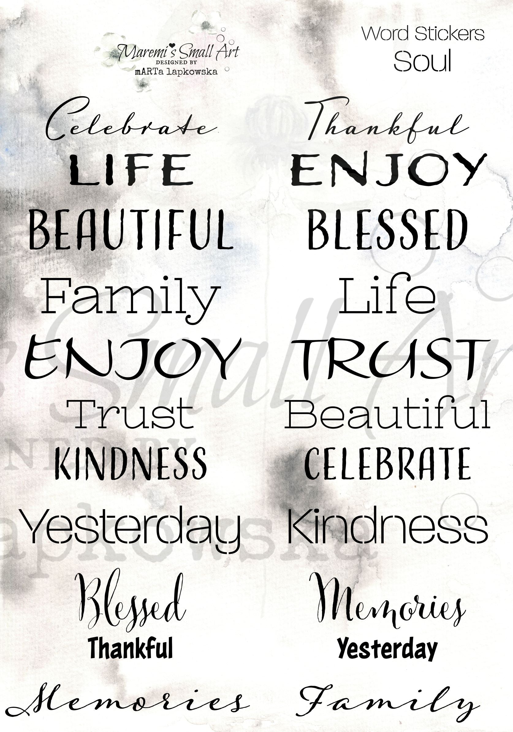 Maremi's Words Stickers 'Soul'