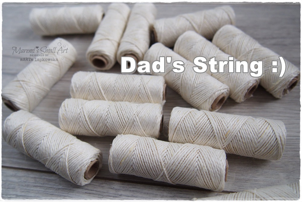 Craft String for mixed media and cardmaking (full roll) - (whitish