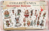 Maremi's Small Art - Collectanea Collage Pages for Art Journaling - Christmas Fairies vol 1