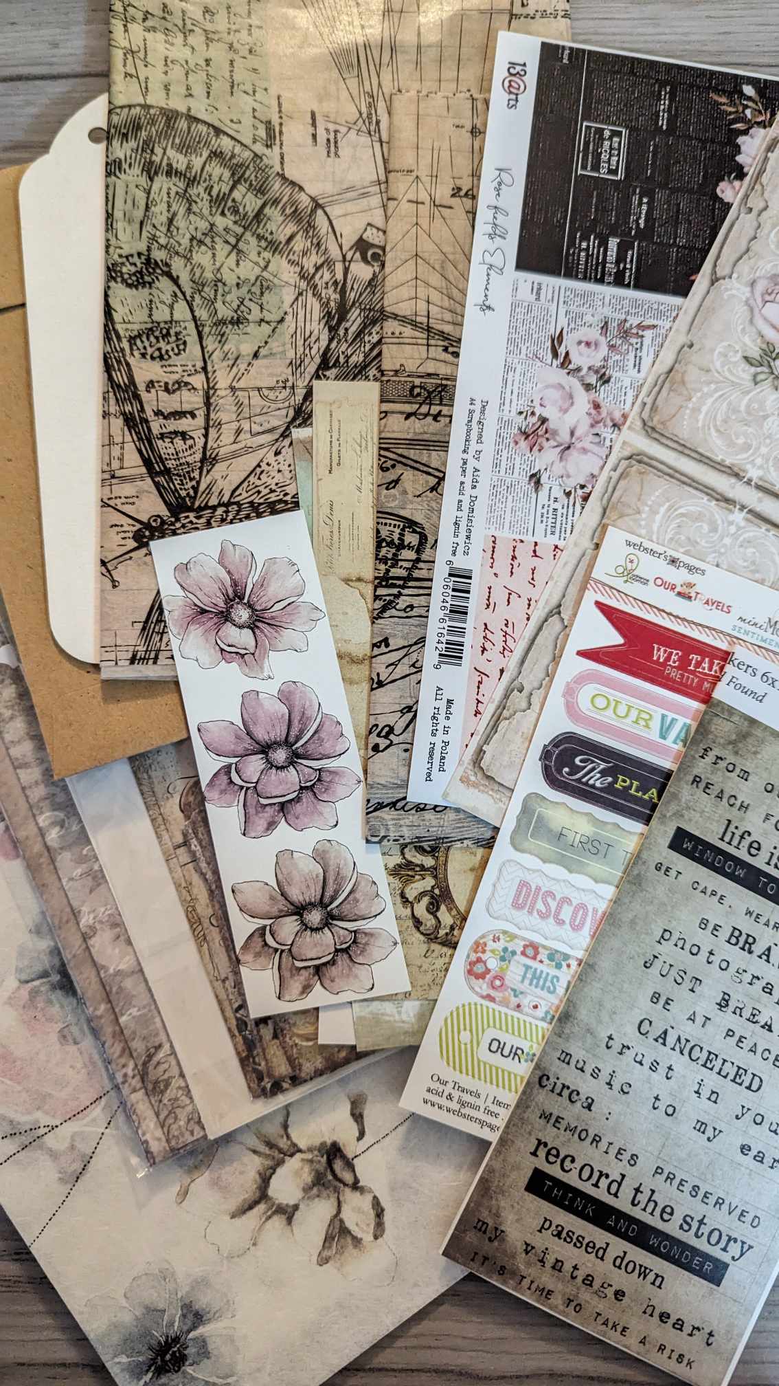 Card & Tag Scrapbooking Set Creating Process ♡ Maremi's Small Art