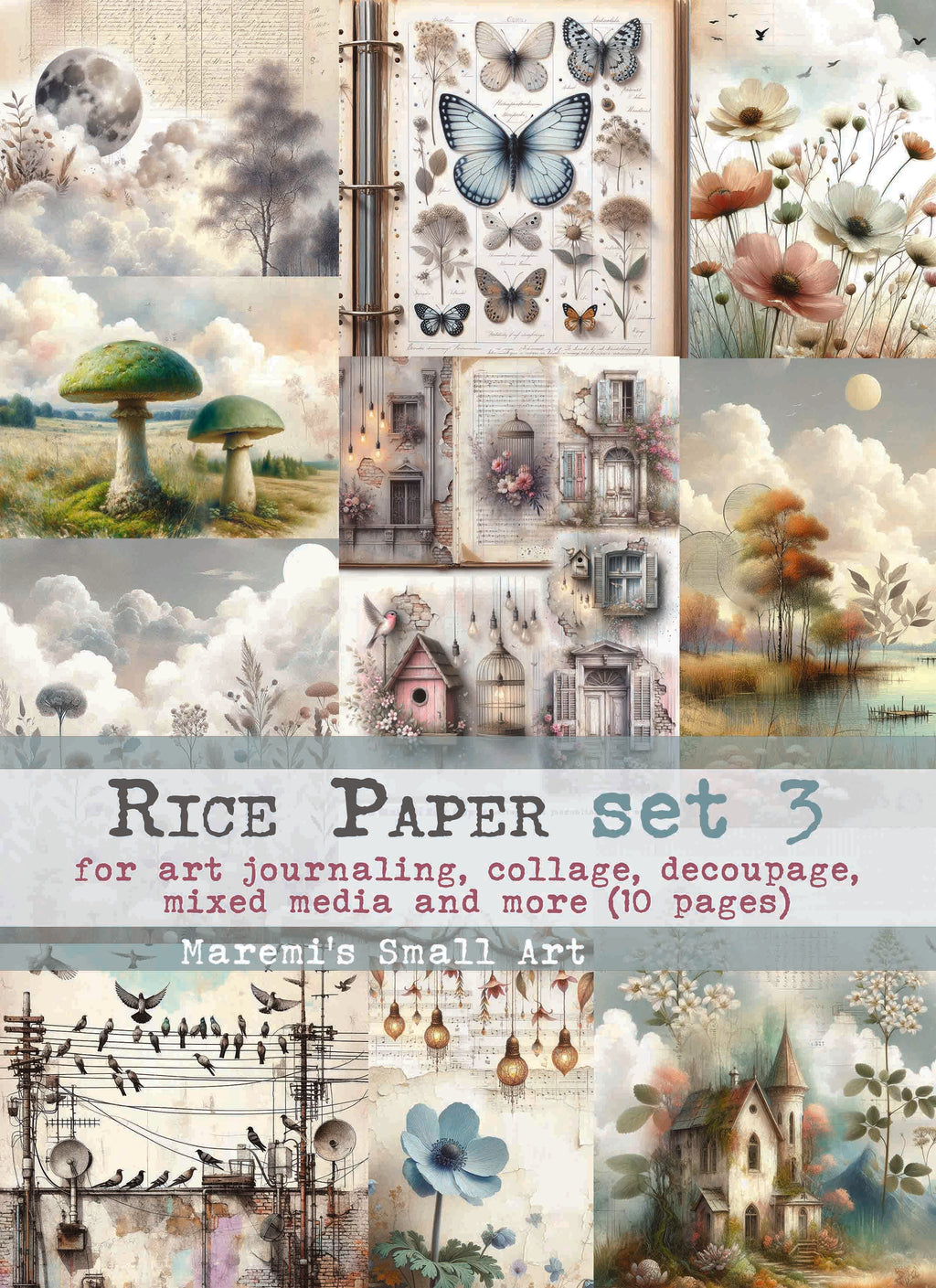 Rice Paper Set 3 Maremi s Small Art Maremi Small Art Rice paper set 3 maremi s small art maremi small art