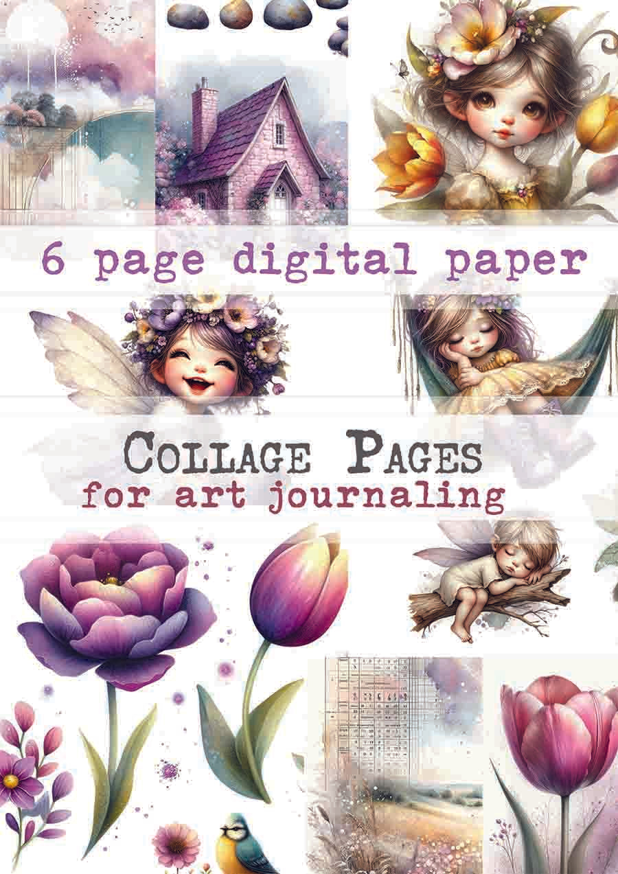Maremi Collage Page Digital Paper 15