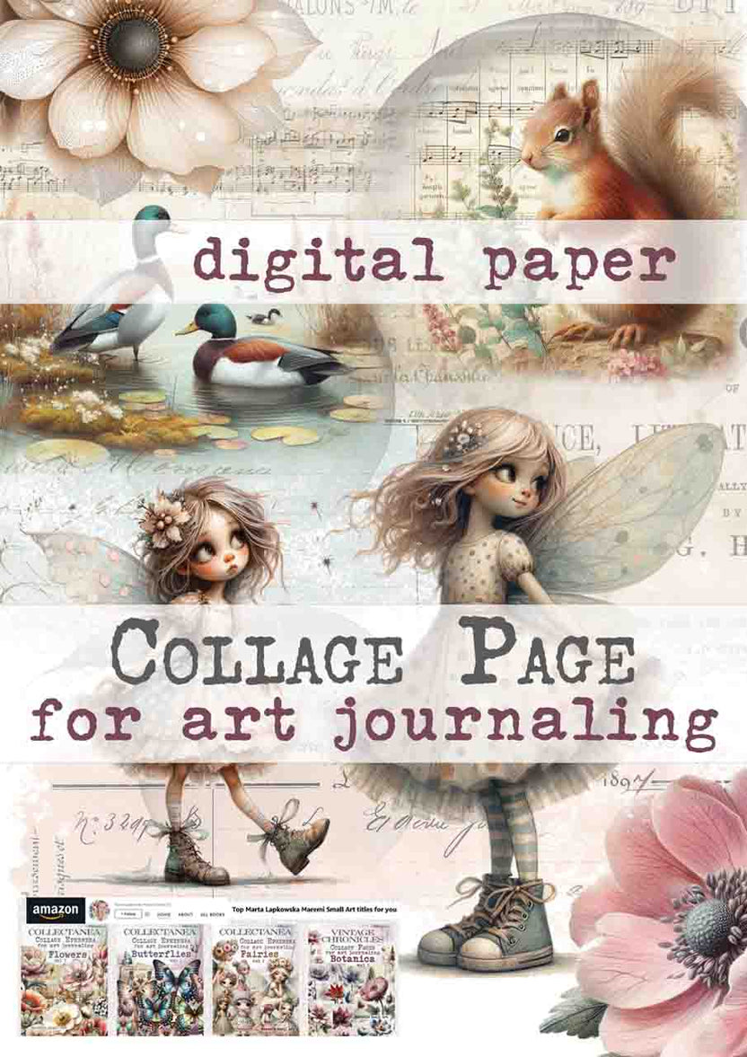 Maremi collage page digital paper 1 maremi small art