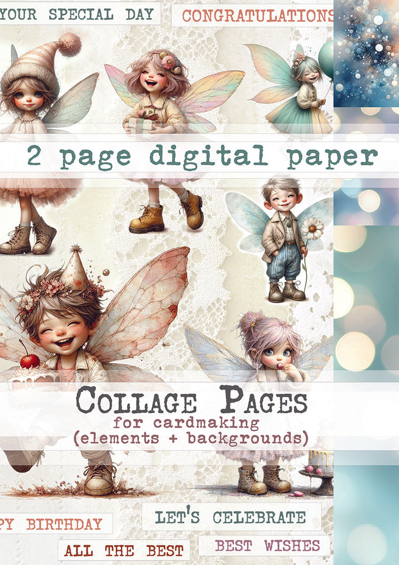 Maremi Collage Page Digital Paper 10