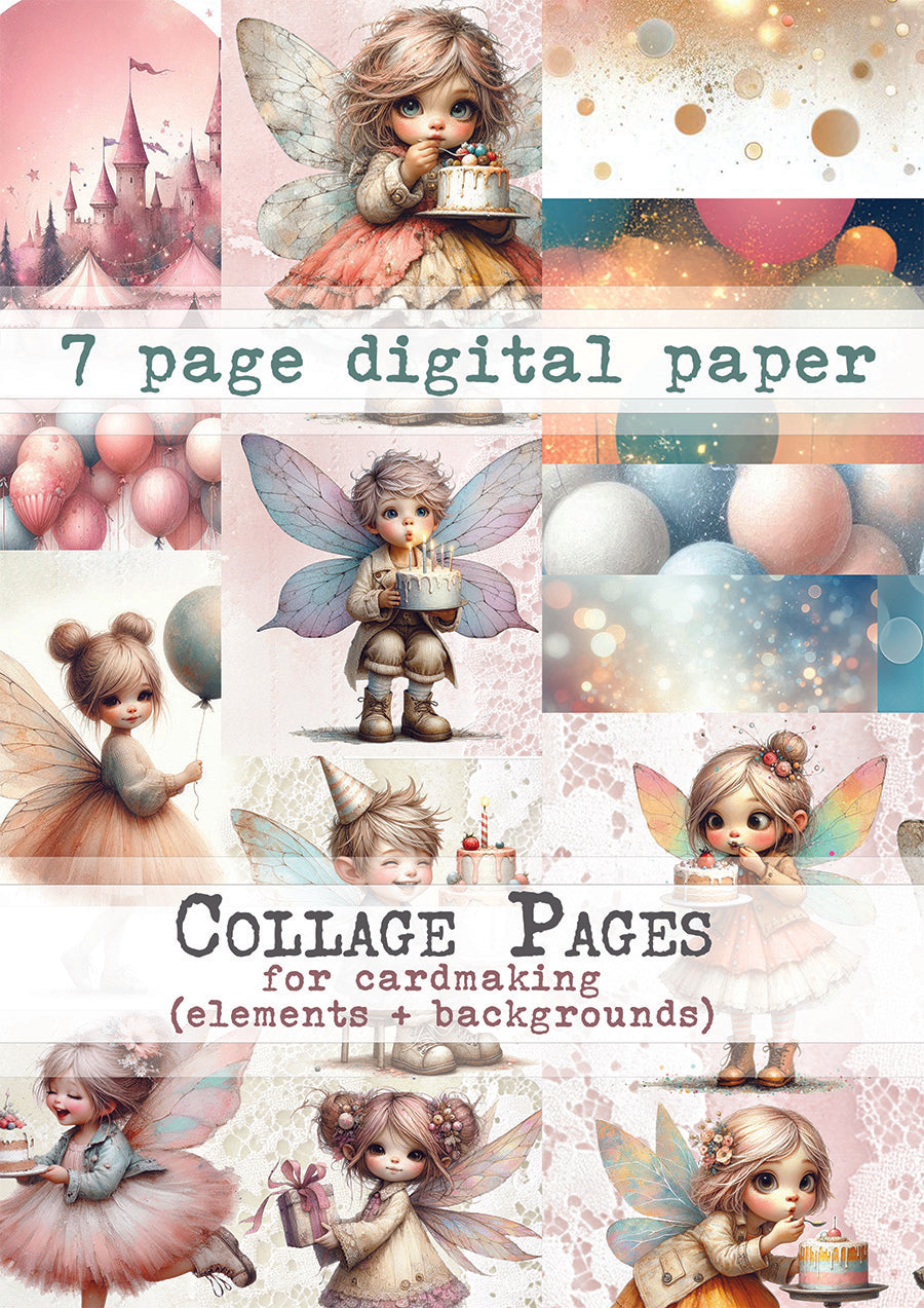 Maremi Collage Page Digital Paper 11
