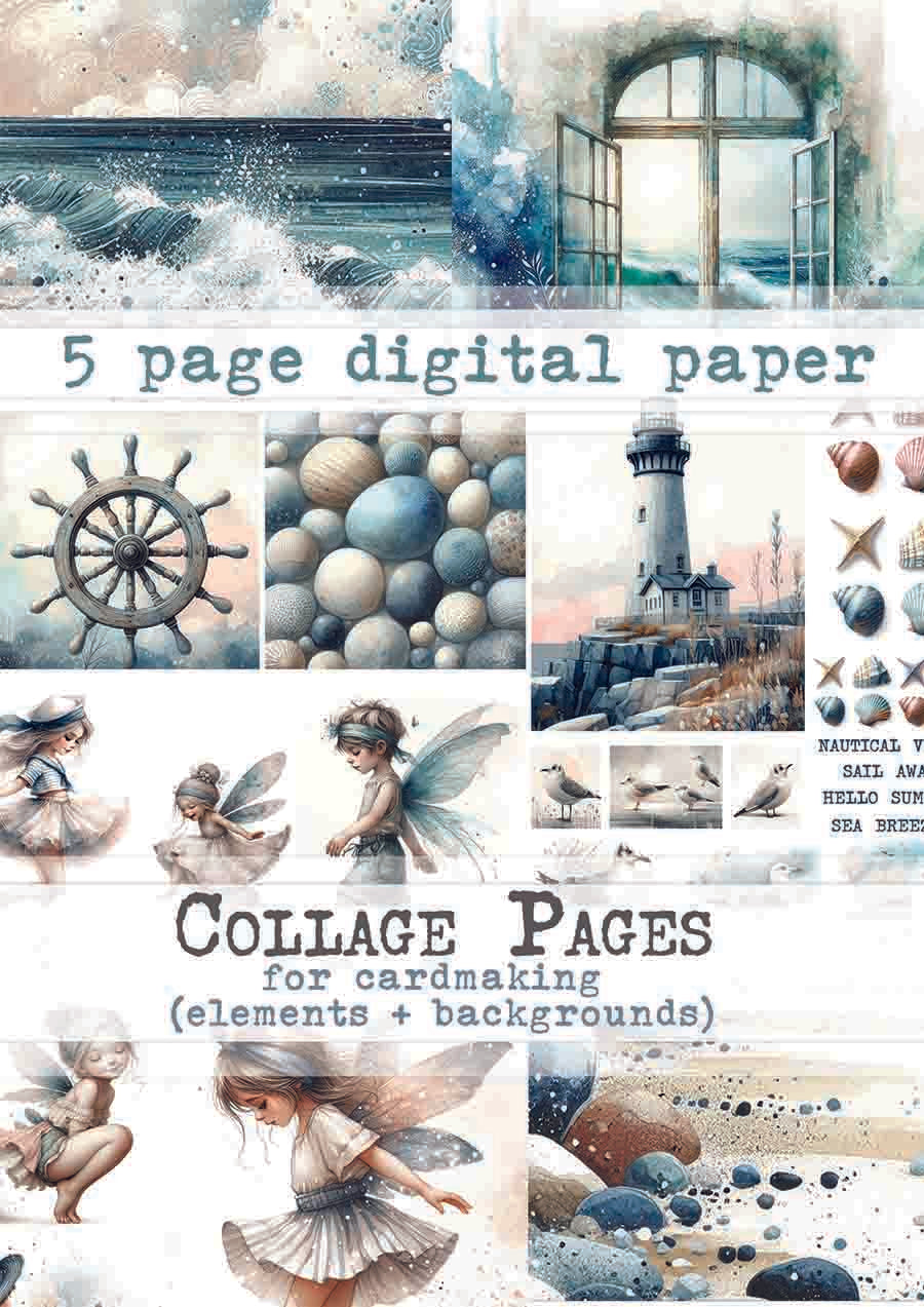 Maremi Collage Page Digital Paper 13