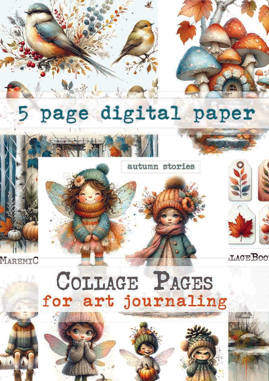 Maremi Collage Page Digital Paper 18