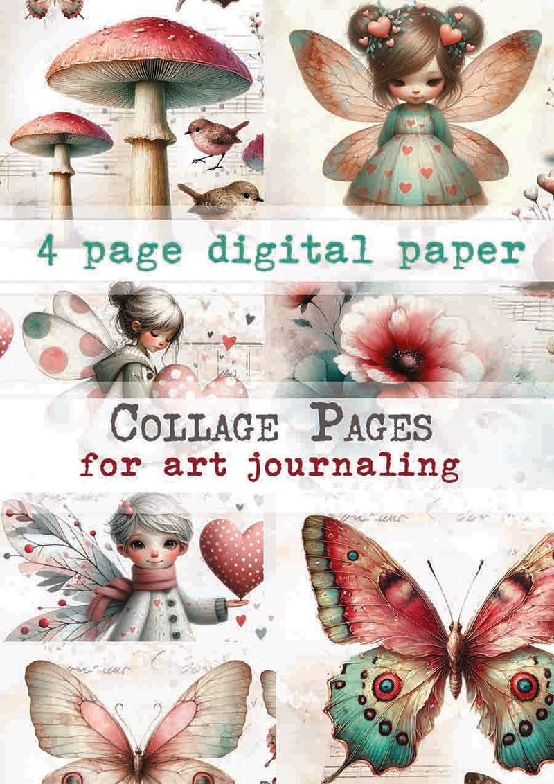 Maremi Collage Page Digital Paper 8 Maremi Small Art Maremi collage page digital paper 8 maremi small art