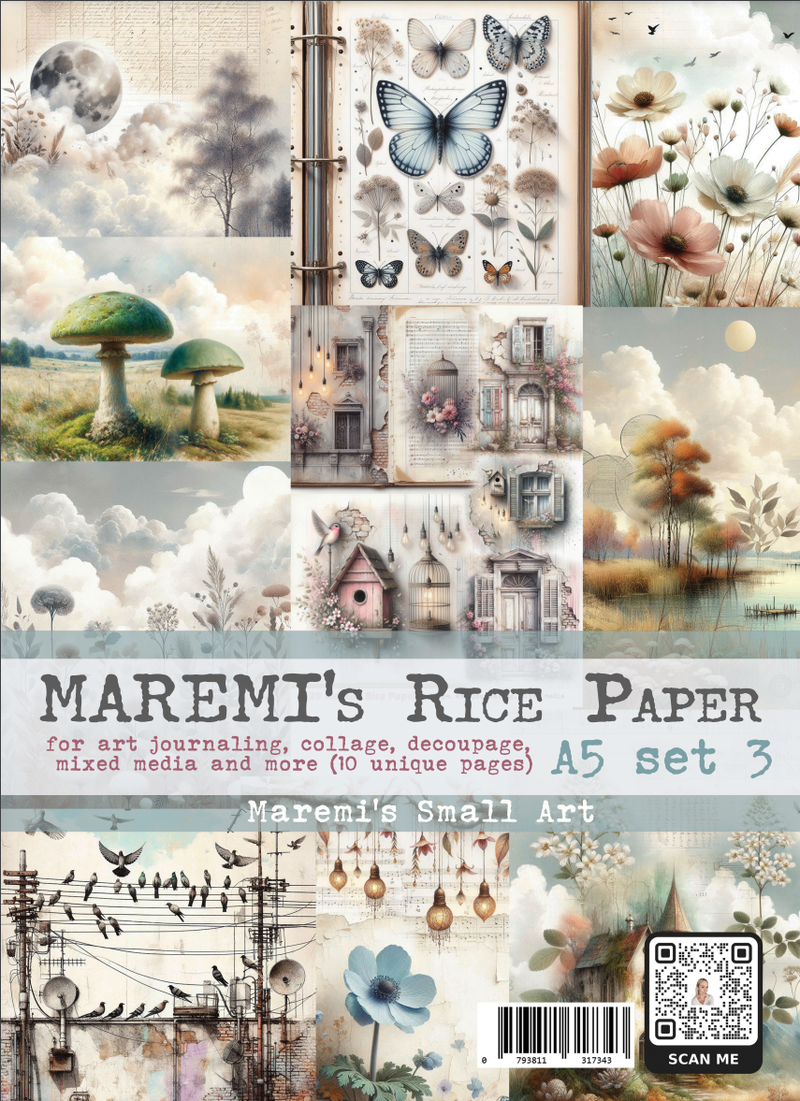 (A5) Rice Paper set 3 - Maremi's Small Art
