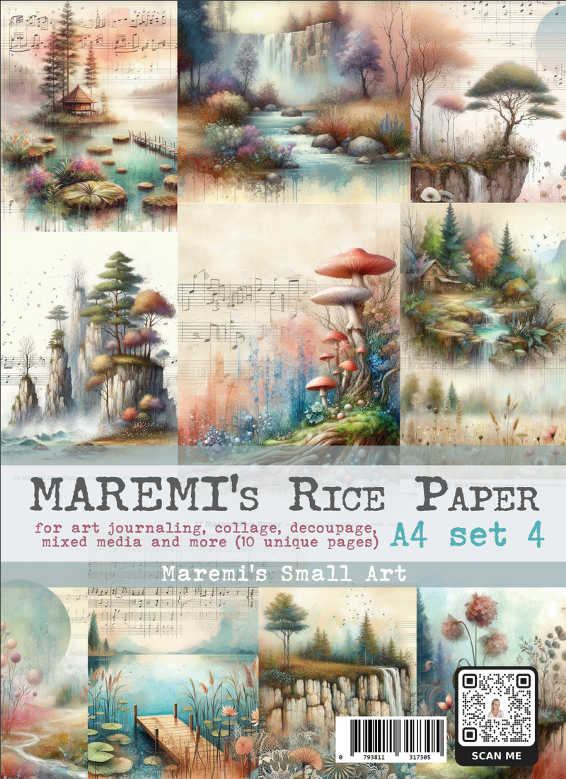 (A4) Rice Paper set 4 - Maremi's Small Art