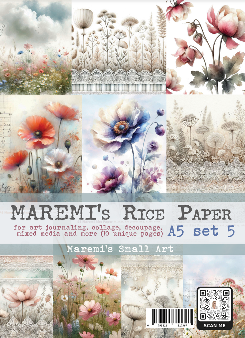 (A5) Rice Paper set 5 - Maremi's Small Art