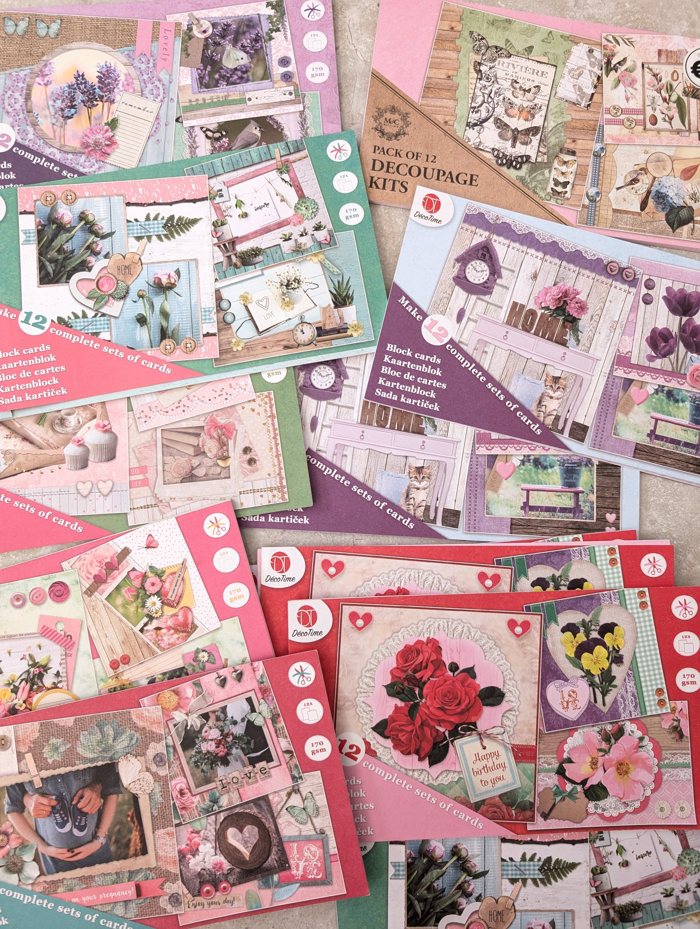 11 paper pads for cardmaking