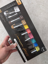 Set of acrylic paints