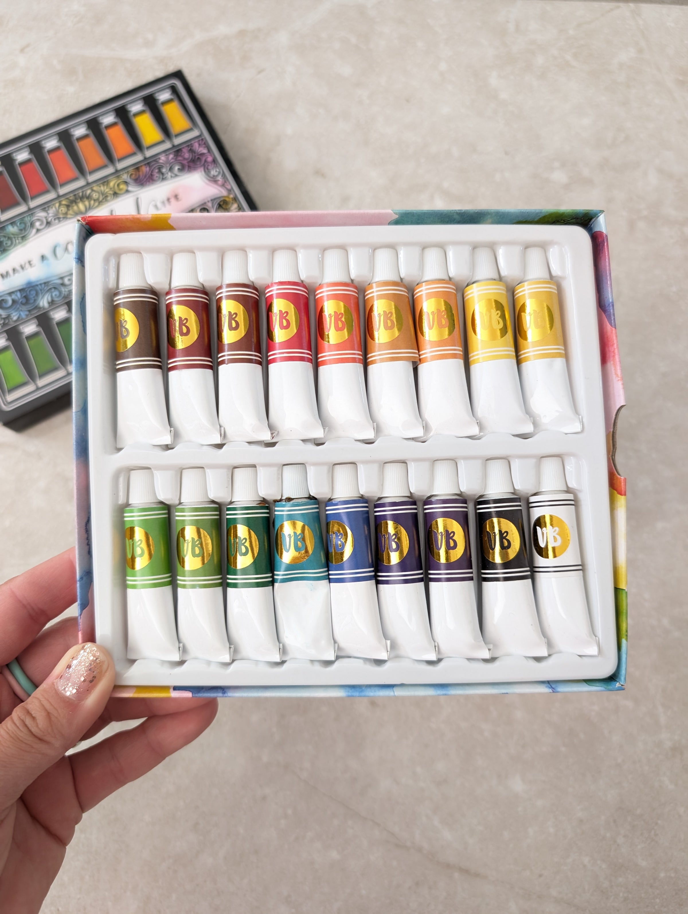 Watercolor set by Vicki Boutin