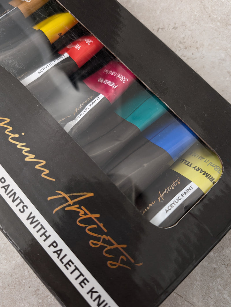 Set of acrylic paints