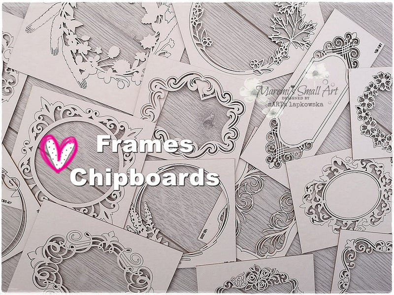 3 Random Chipboard Frames