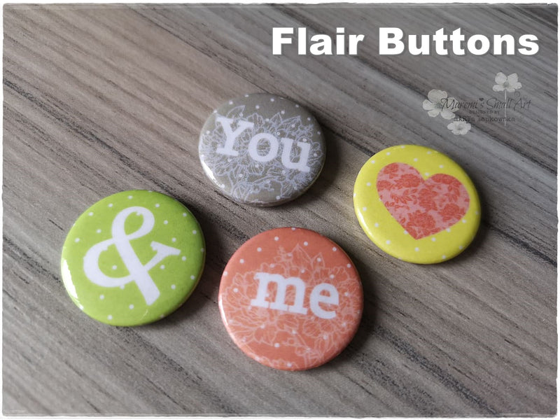 Flair Buttons 'You & Me'