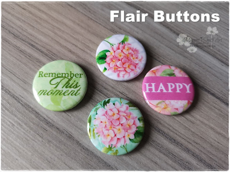 Flair Buttons 'Happy'