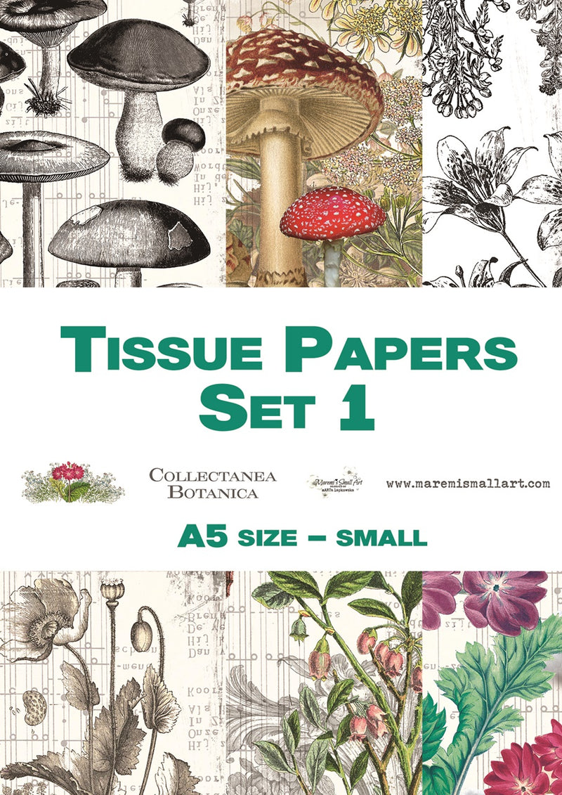 A5 set 1 'Collectanea Botanica' Maremi's Tissue Papers