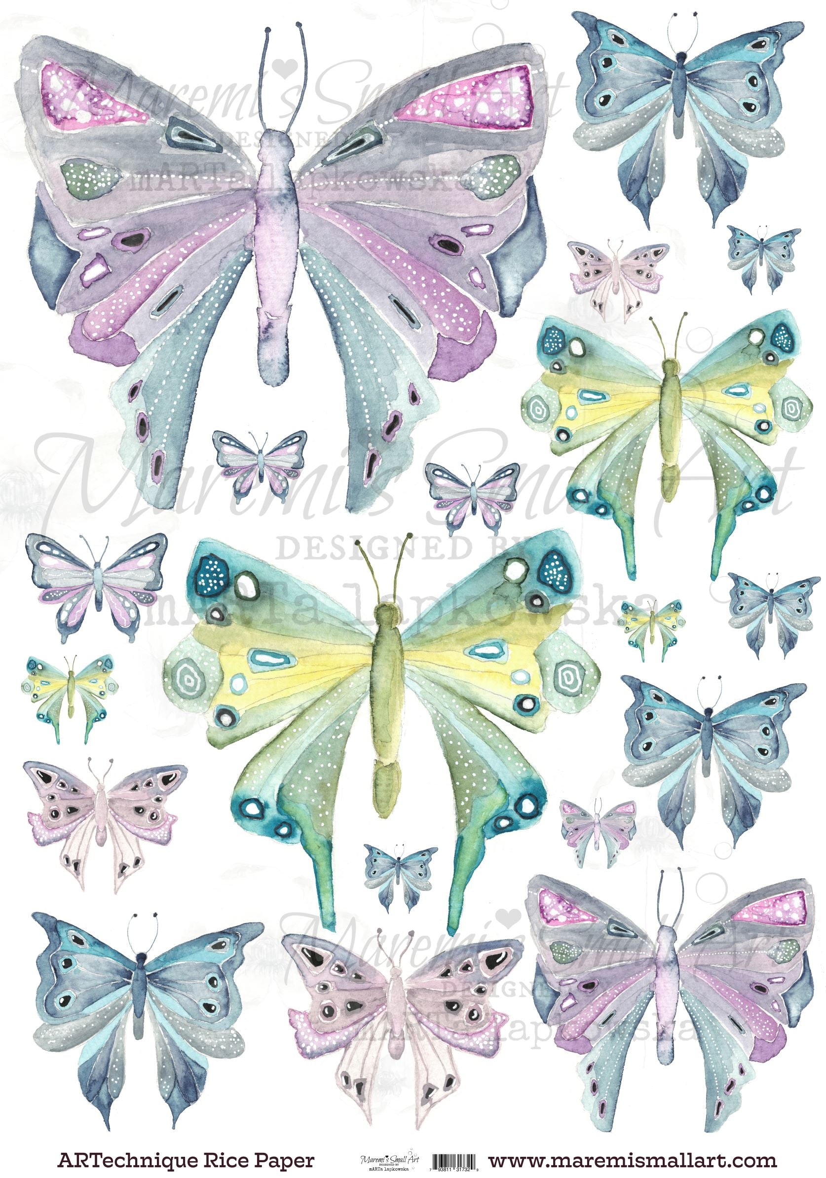 Maremi's Rice Paper 'Butterflies1'