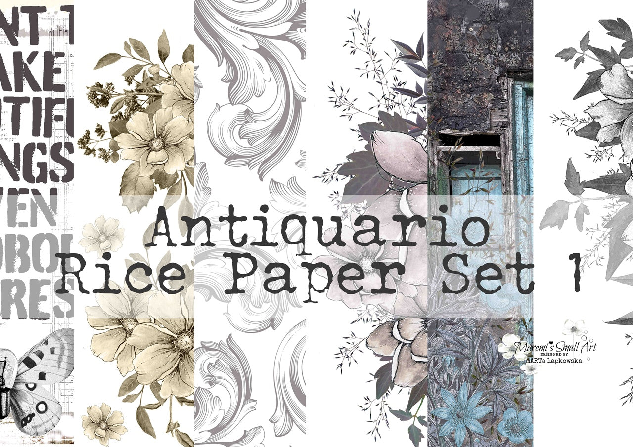 Set 1 'Antiquario' Collection Maremi's Rice Papers