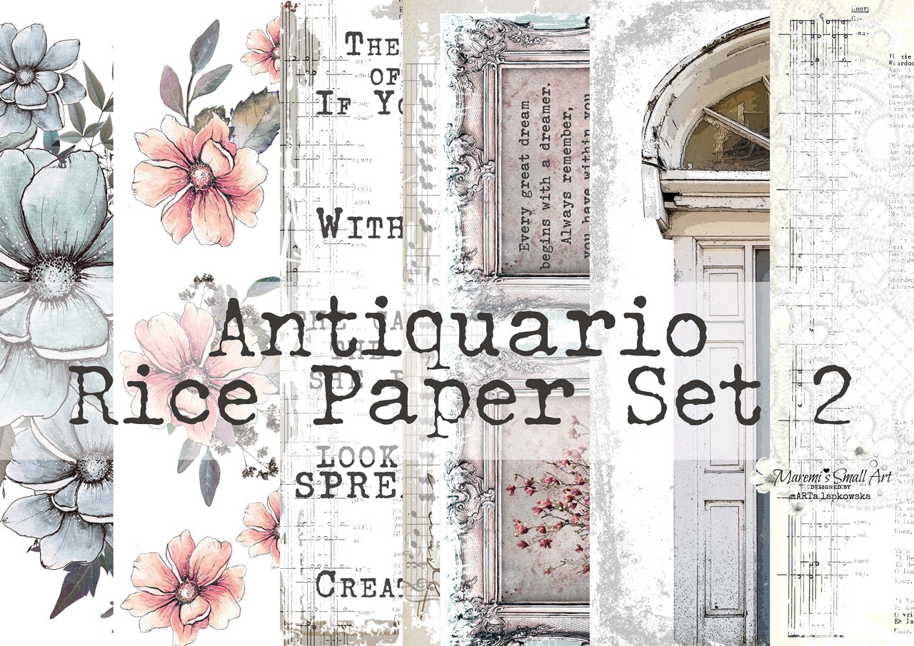 Full Set (28pages) 'Antiquario' Collection Maremi's Rice Papers