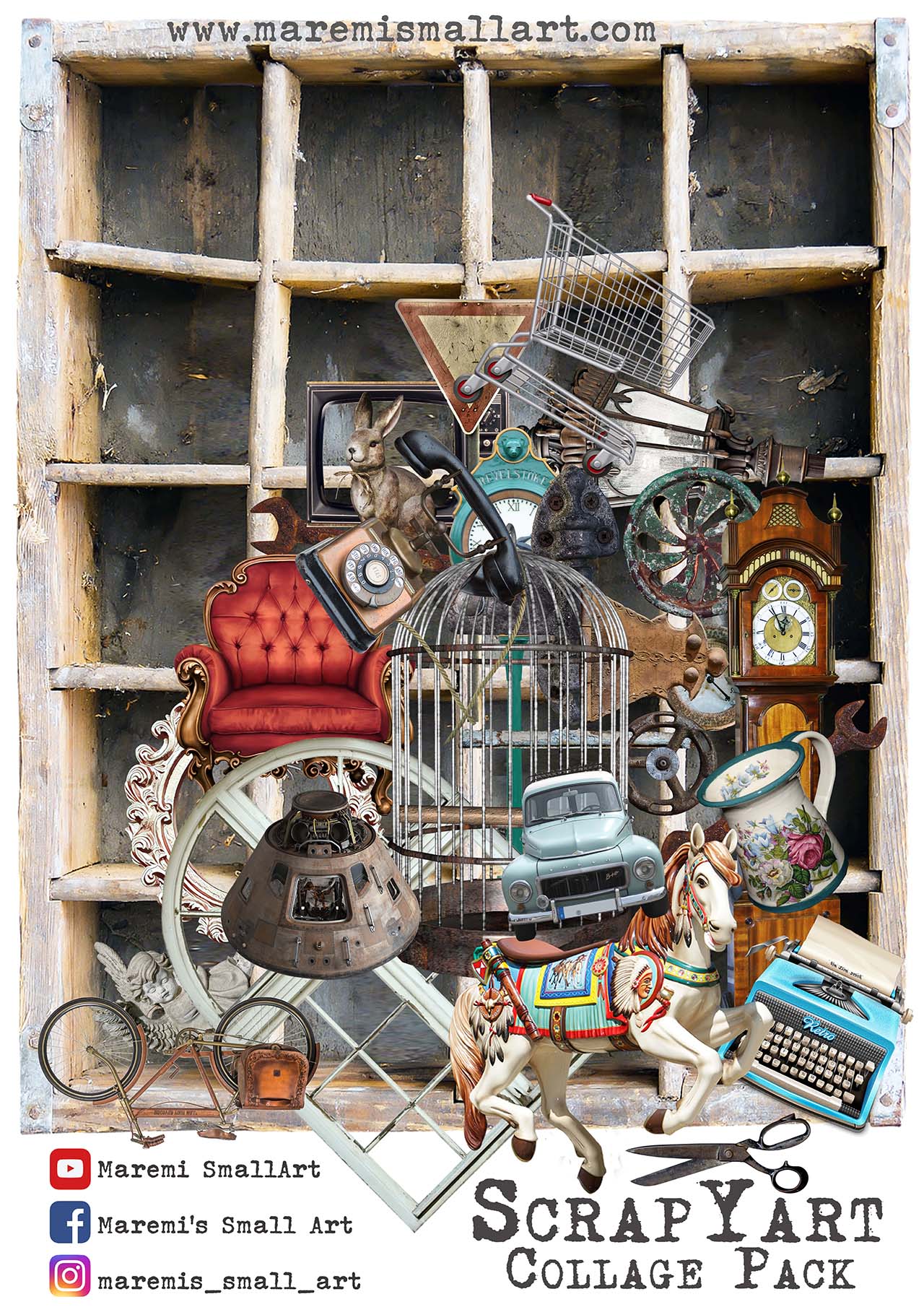 'ScrapYart' Maremi's Papers - Collage Pack - Big Size A4