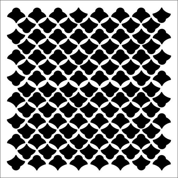 Maremi's Stencil 'SCALES' mixed media, art journaling Maremi Small Art