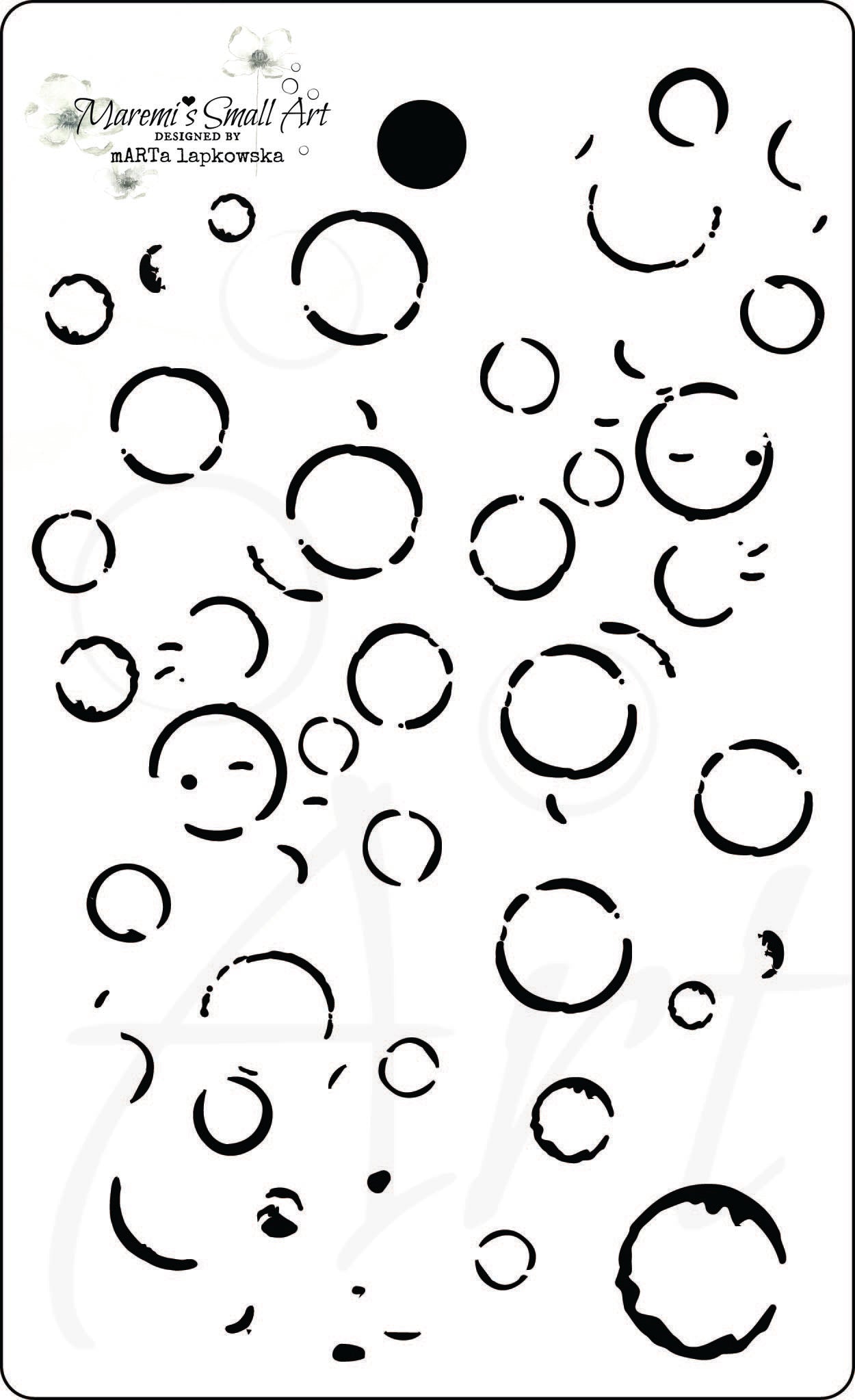 Maremi's Tag Stencil 'BUBBLES' Maremi Small Art