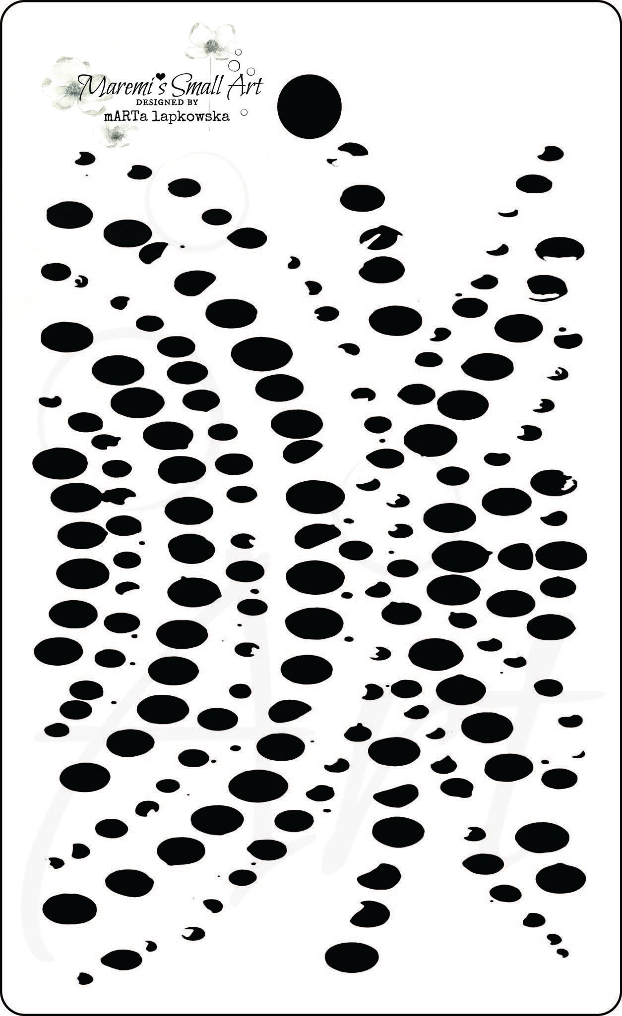 Maremi's Tag Stencil 'OVAL DOTS' Maremi Small Art