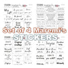 Set of 4 Maremi's Stickers for mixed media, art journaling